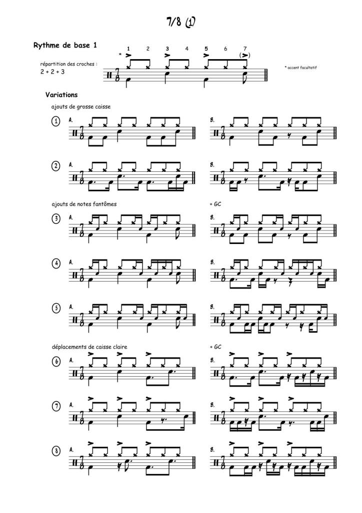 Extrait du Livre de La Batterie, volume 6 : 7/8